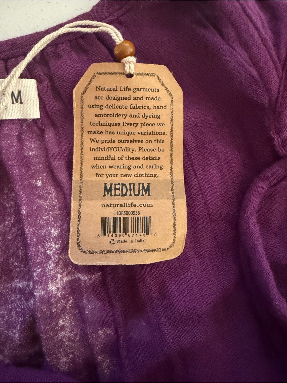 Natural Life Boho Gauzy Cotton Tank Midi Dress Size Medium NWT - Picture 6 of 7
